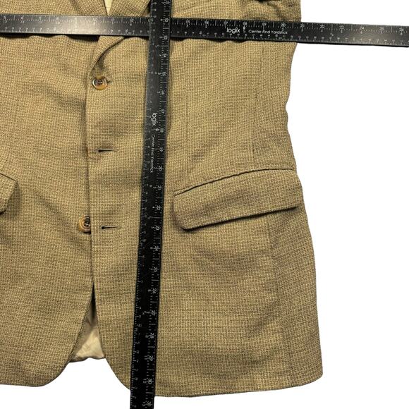 Blazer Men's 42R Wool Bill Blass Tweed Vintage Brown/Tan Sport Coat Jacket - Picture 7 of 13